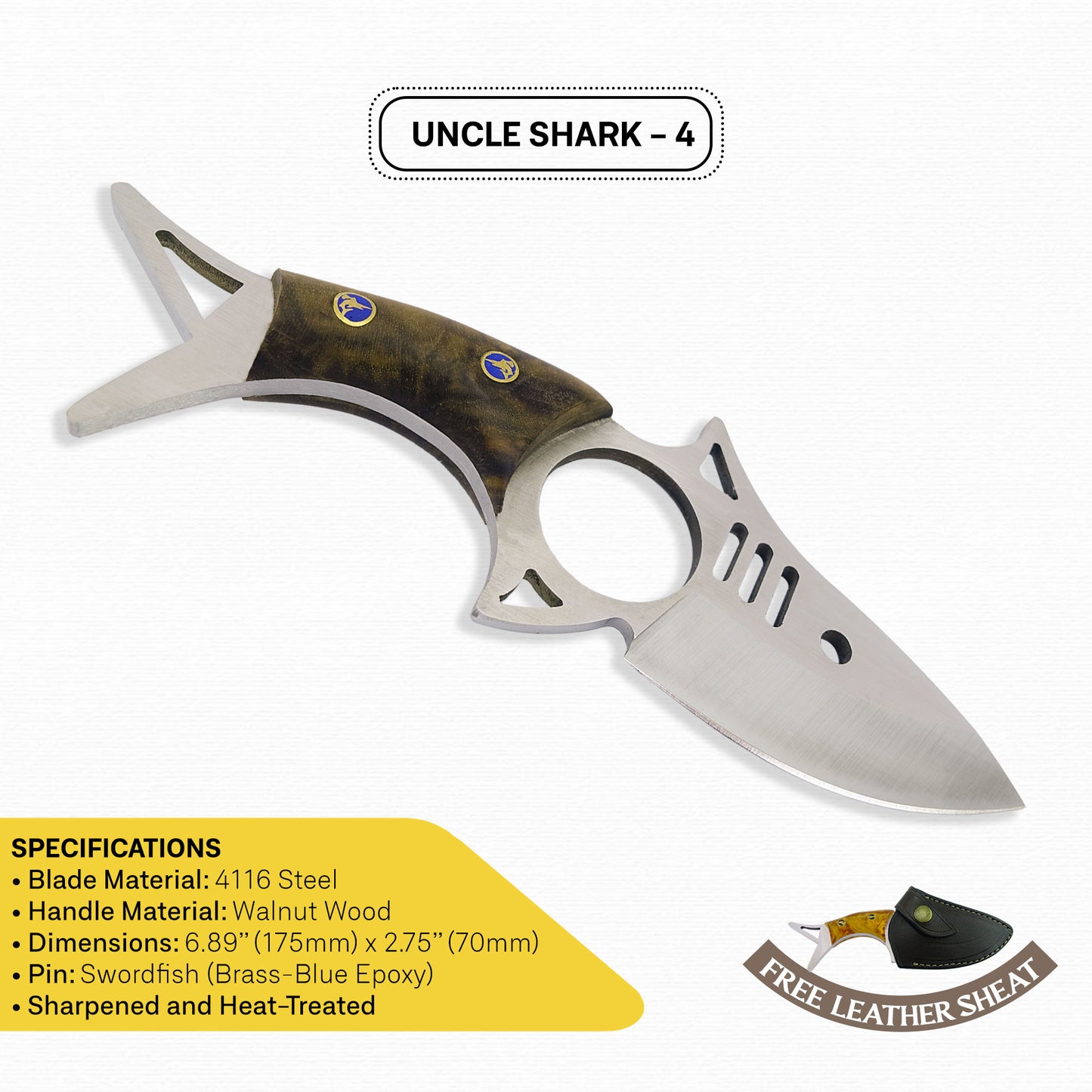 Uncle Shark Knife - Limited Edition / Walnut