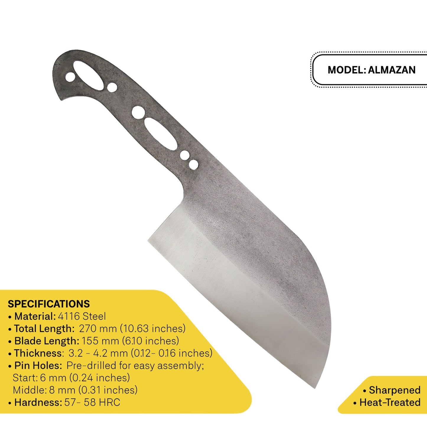 Japanese Chef Blade Blanks - 4116 Steel