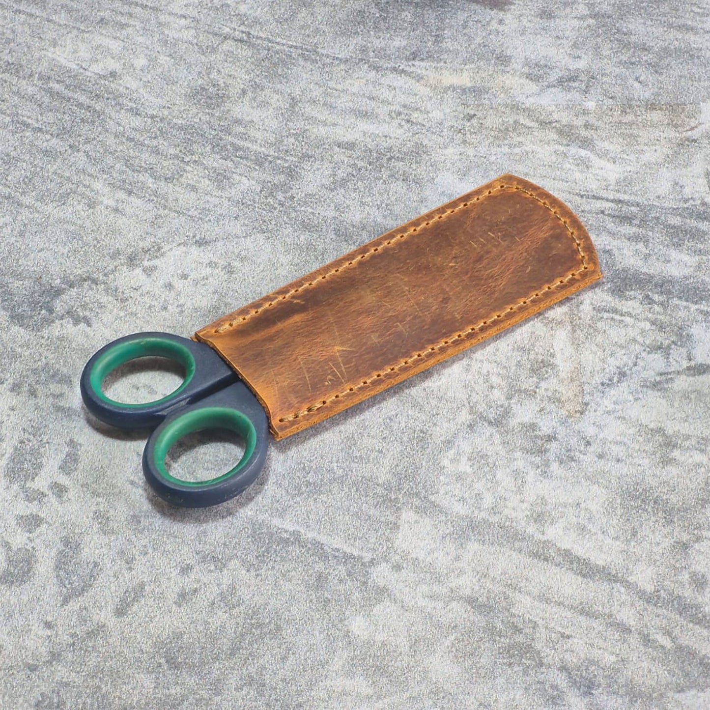 LKS-3 / Custom Leather Knife Sheath โ Handcrafted with Name or Logo Engraving