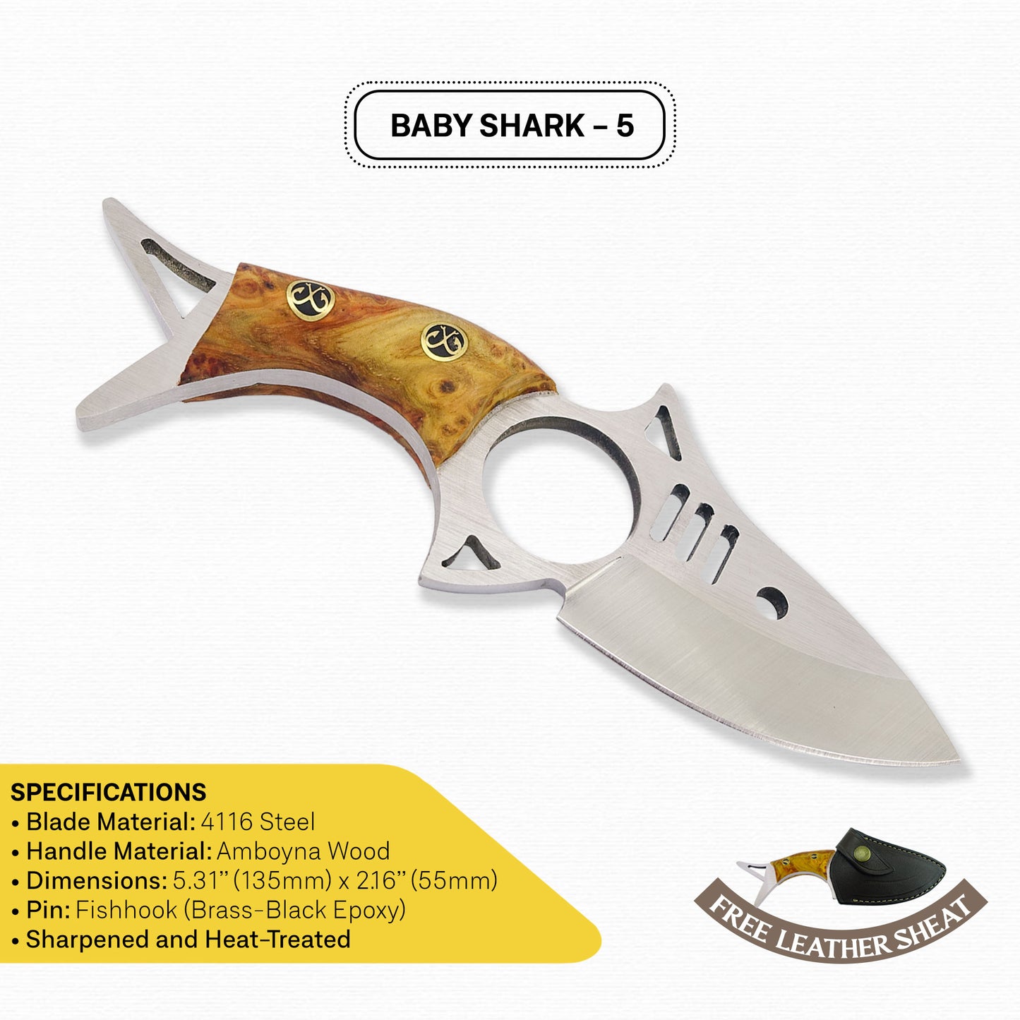 Baby Shark Knife - Limited Edition / Amboyna