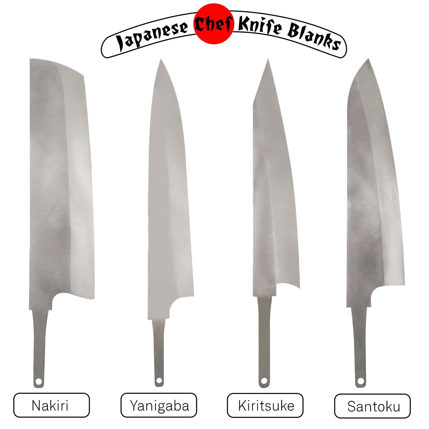 Japanese Chef Blade Blanks - 4116 Steel