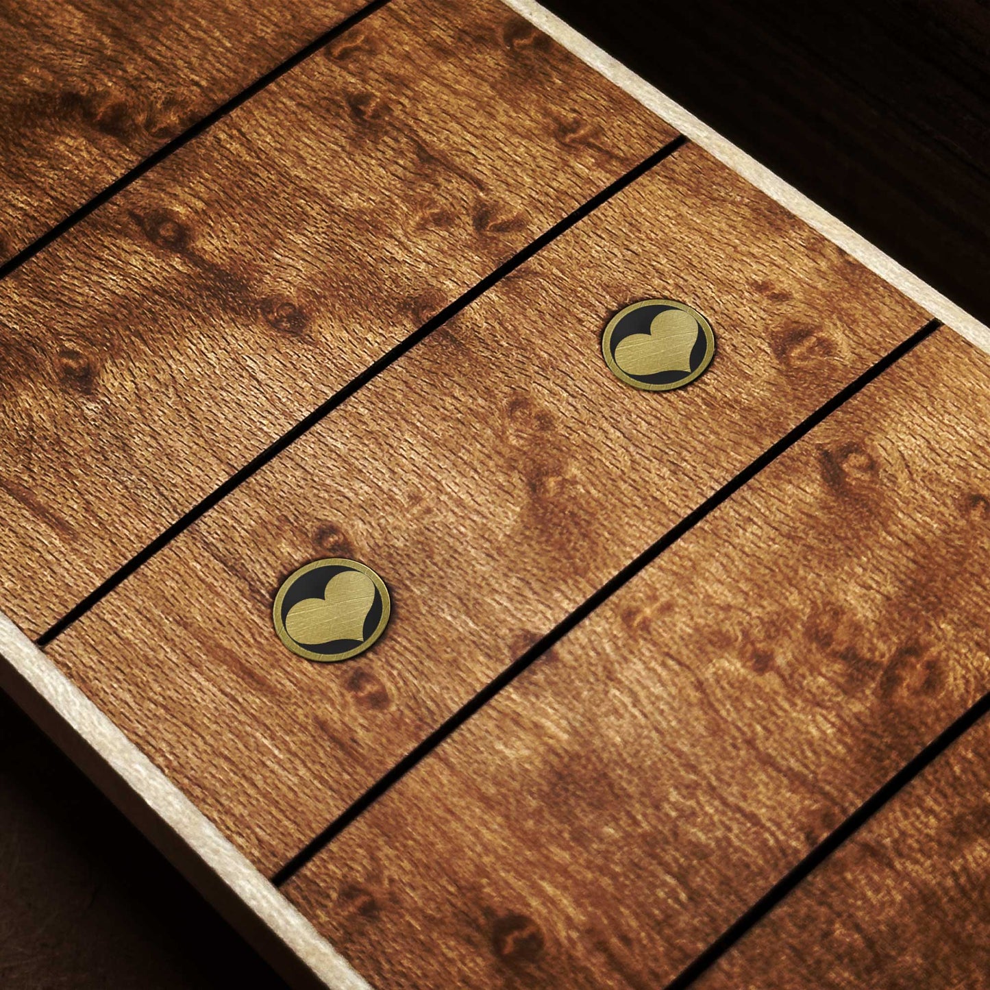 Heart - Mini Pins as Guitar Dots