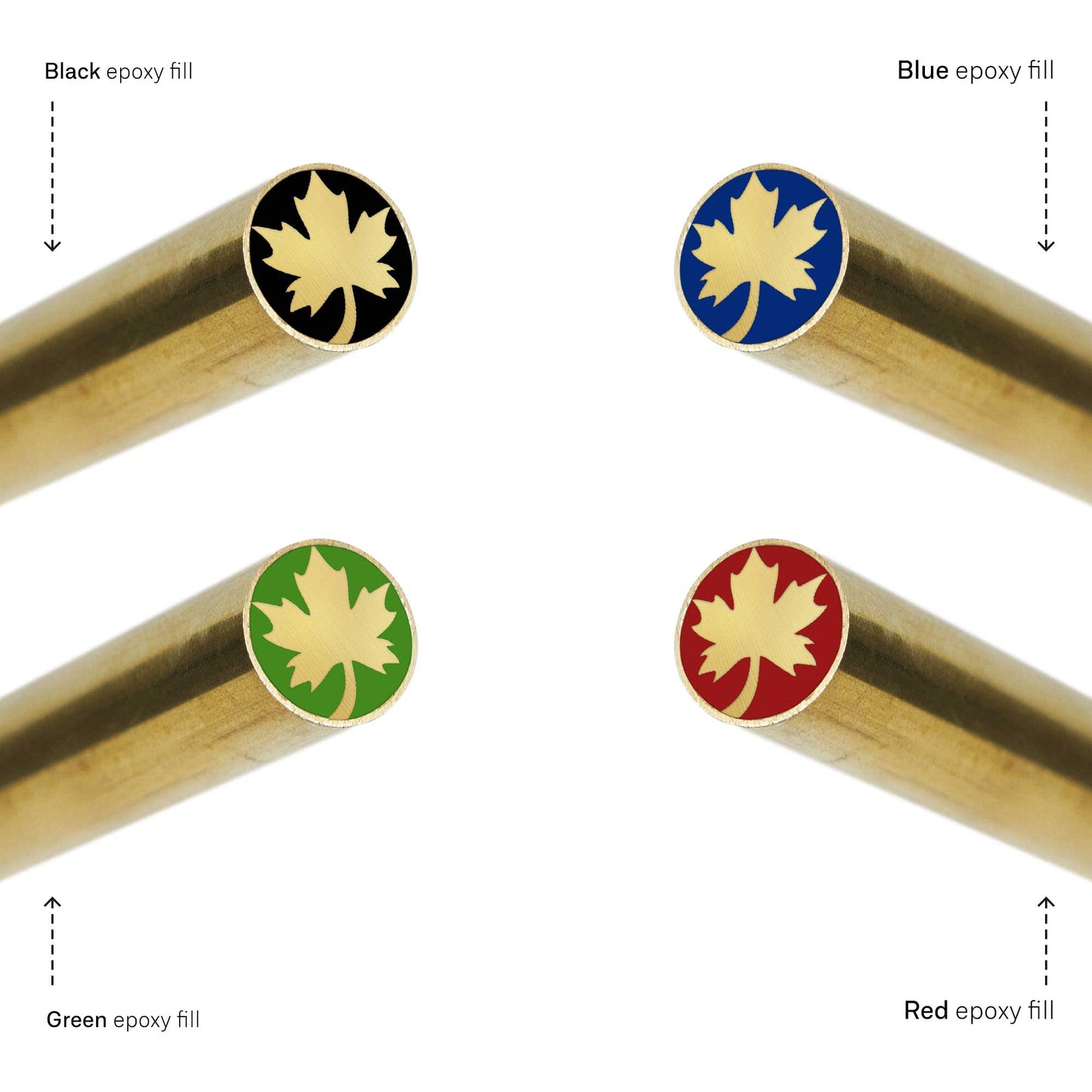 Maple Leaf - EDM Mosaic Knife Pin - 1002