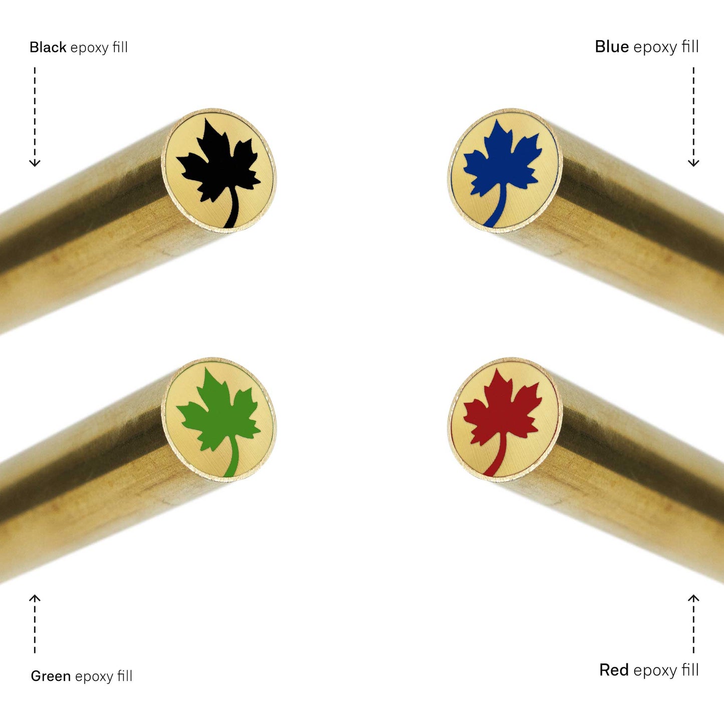 Maple Leaf - EDM Mosaic Knife Pin - 1014