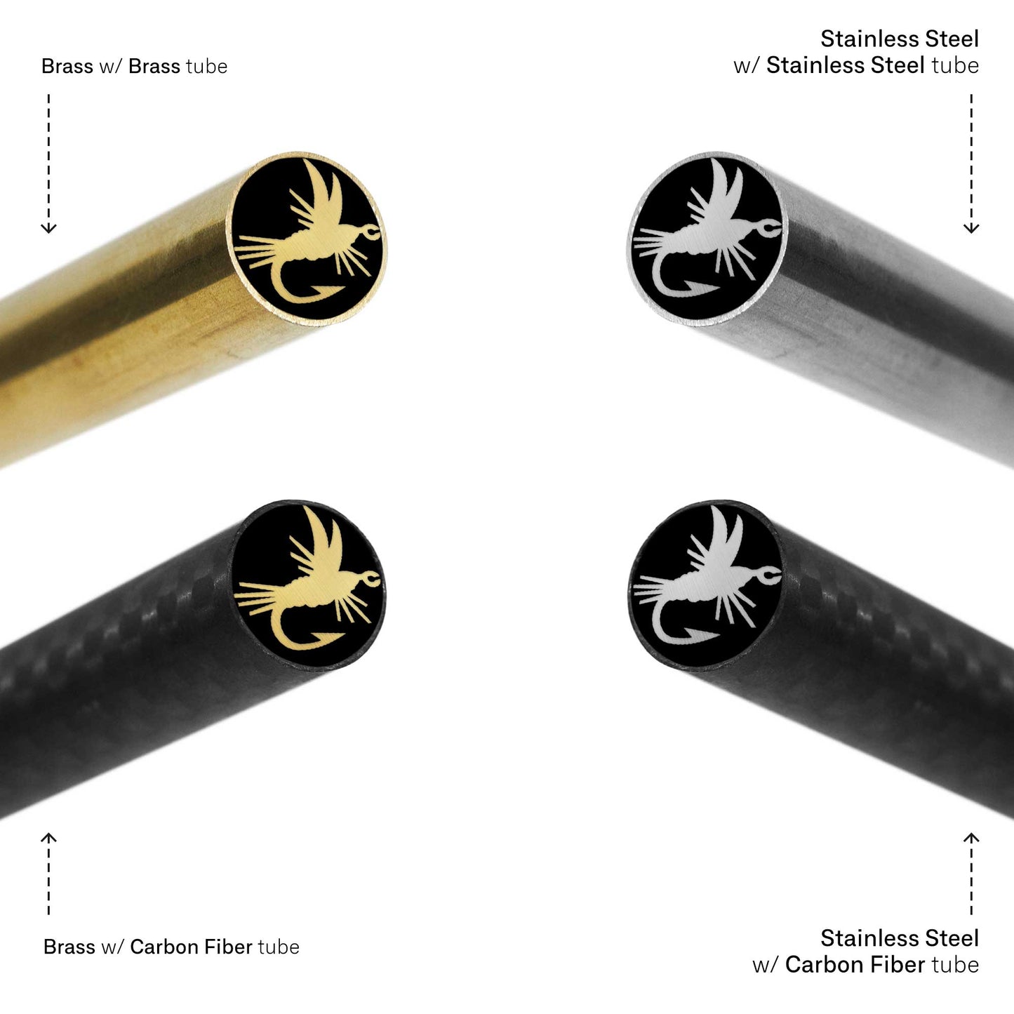 Dry Fly - EDM Mosaic Knife Pin - 2054
