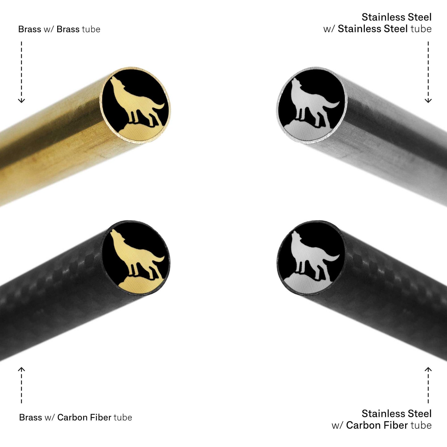 Wolf - EDM Mosaic Knife Pin - 2071