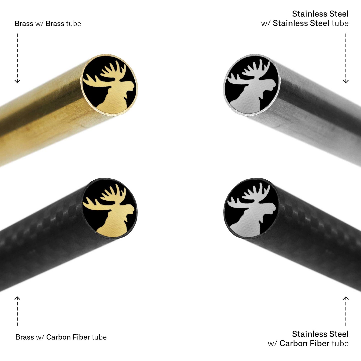 Moose - EDM Mosaic Knife Pin - 2073