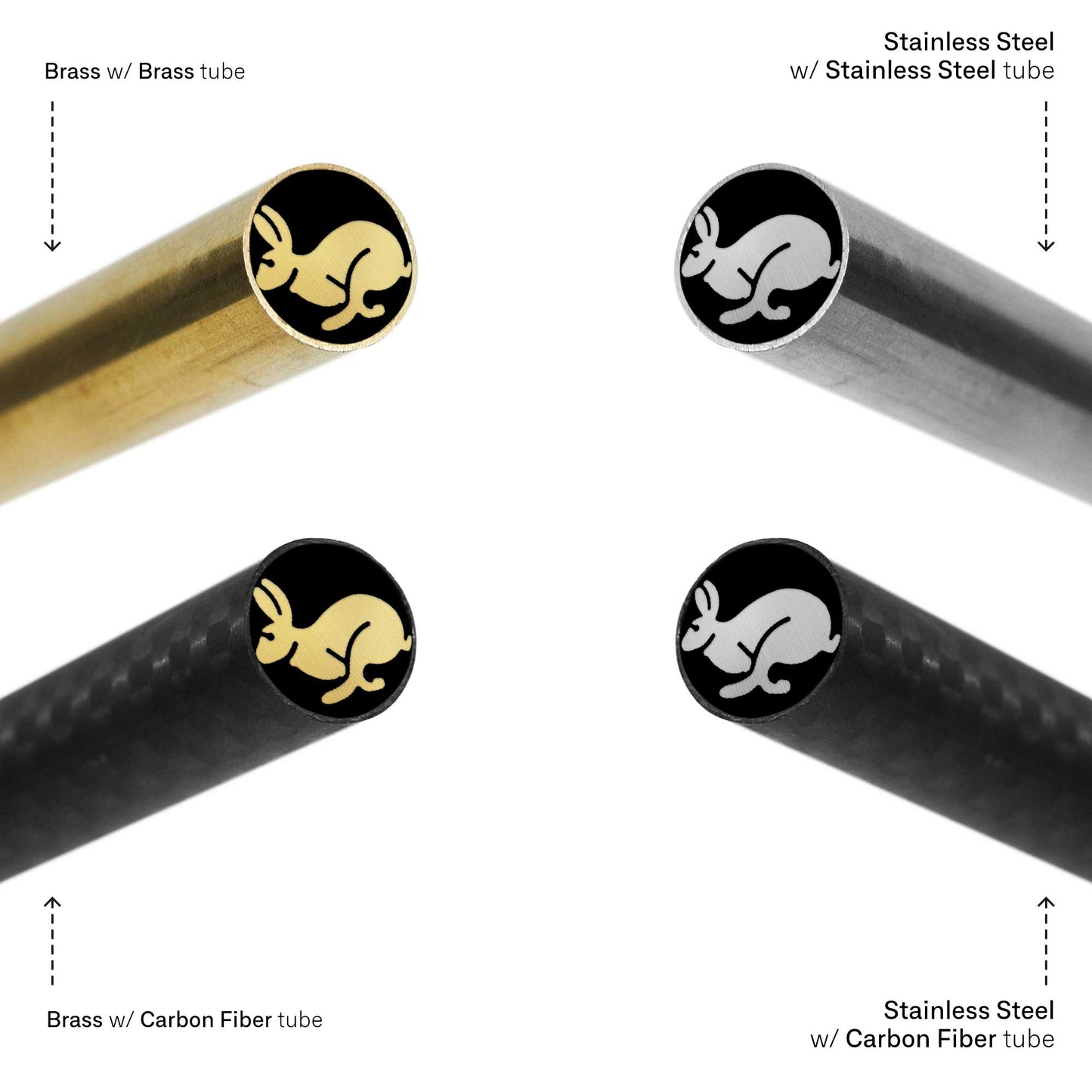 Rabbit - EDM Mosaic Knife Pin - 2079
