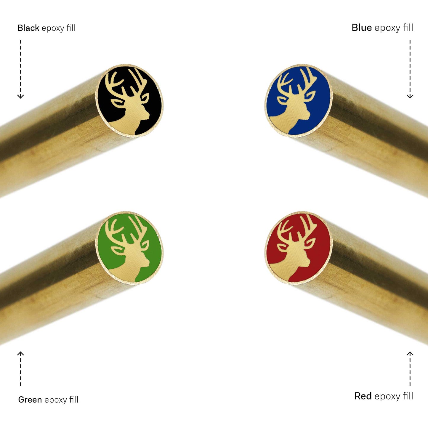 Roe Deer - EDM Mosaic Knife Pin - 2082