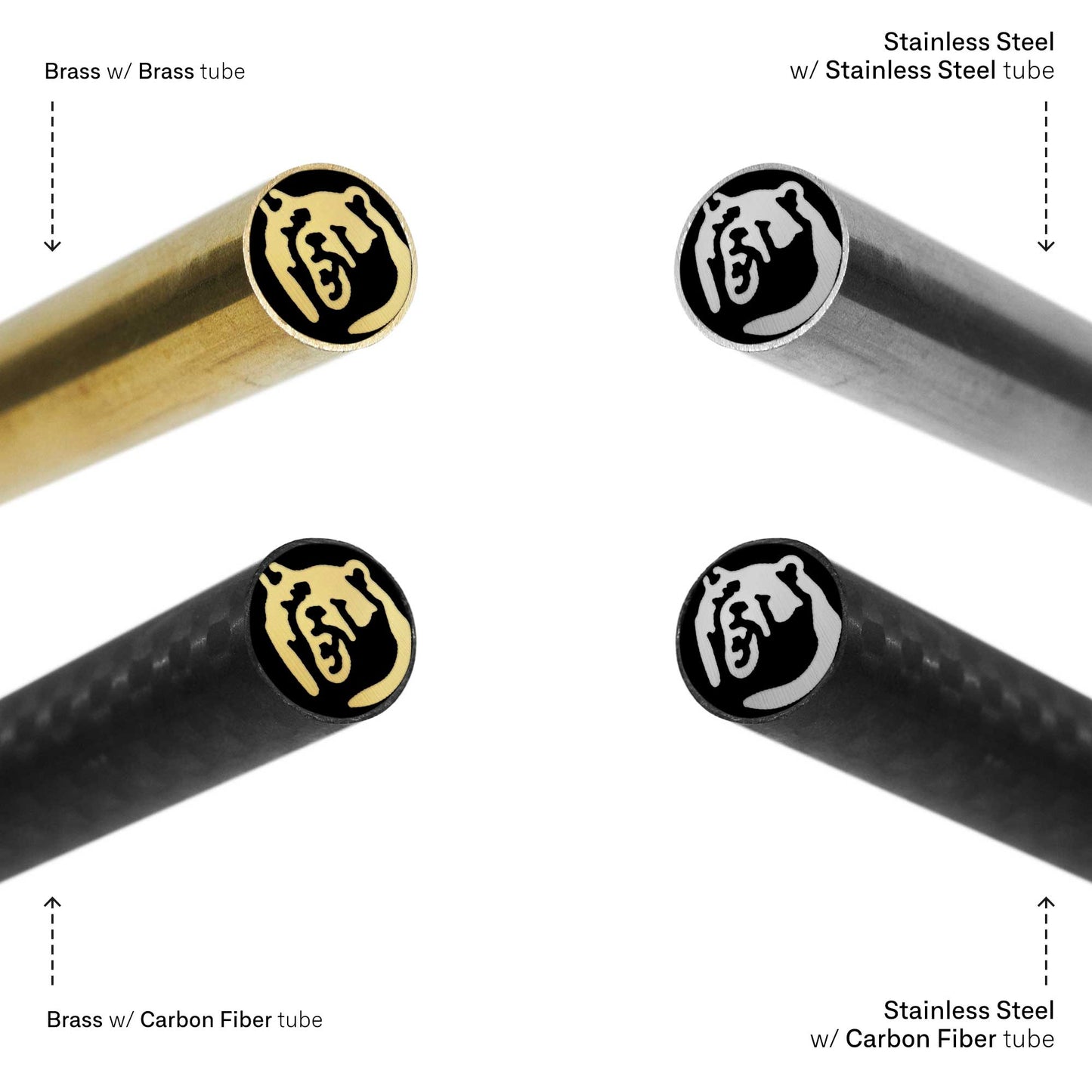 Grizzly Bear - EDM Mosaic Knife Pin - 2096