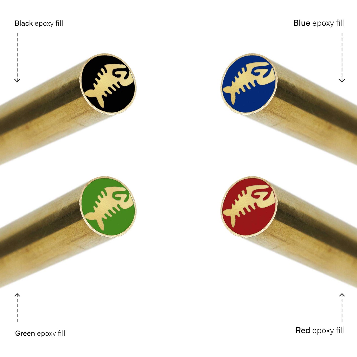 Fishbone - EDM Mosaic Knife Pin - 2106