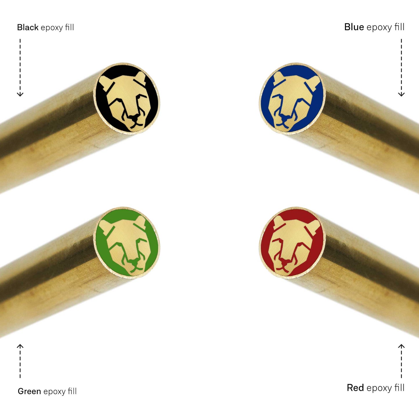 Tiger Siberian - EDM Mosaic Knife Pin - 2126