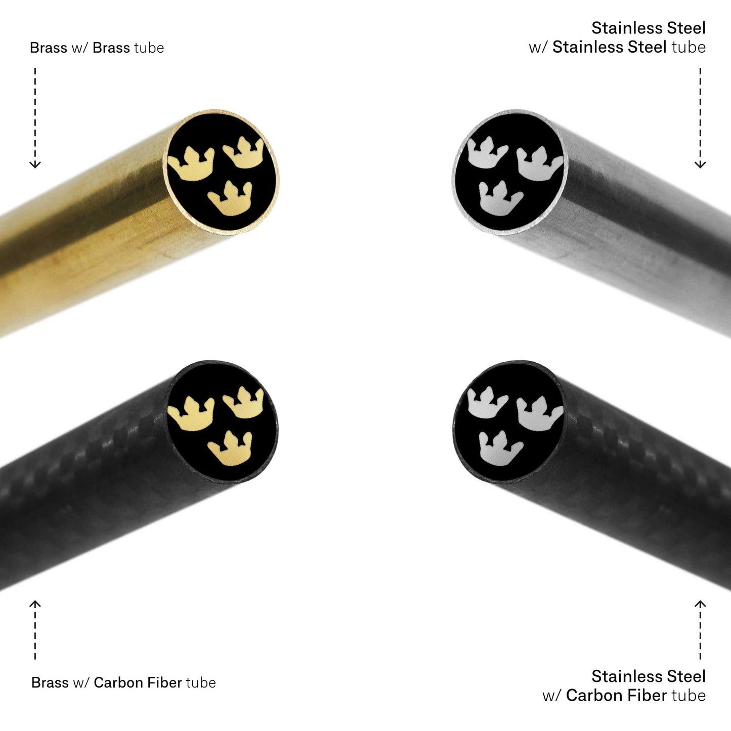 Three Crowns - EDM Mosaic Knife Pin - 3005
