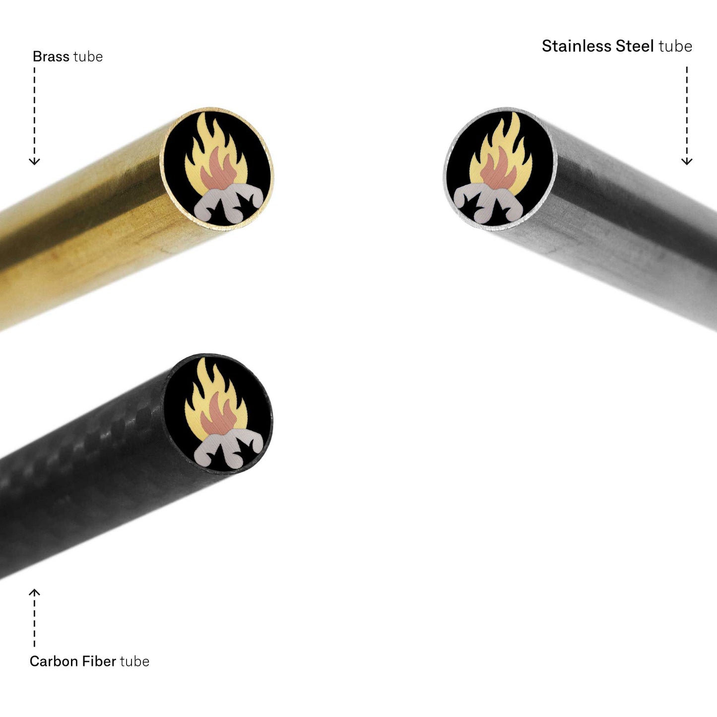 Fire - EDM Mosaic Knife Pin - 3033