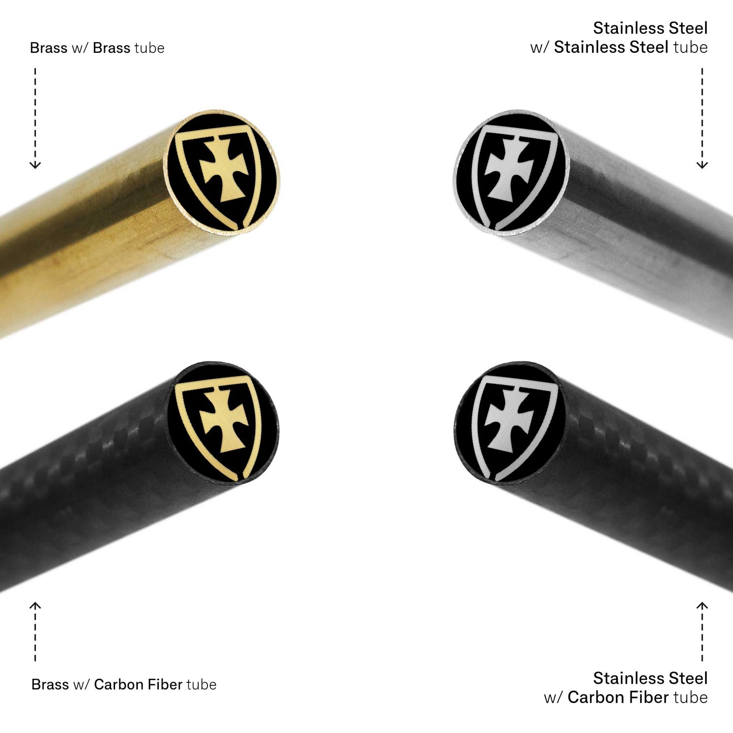 Cross And Shield - EDM Mosaic Knife Pin - 3063