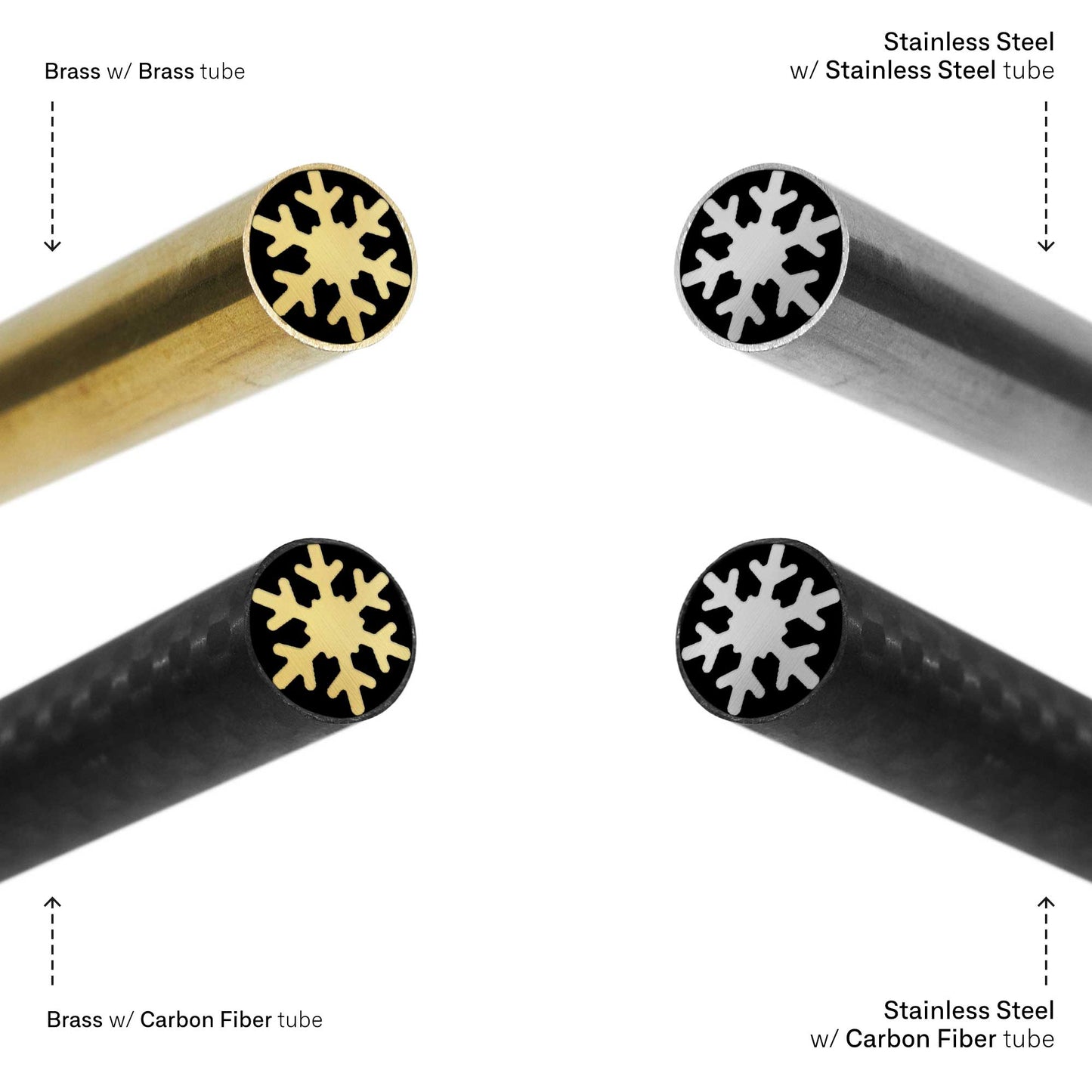 Snowflake - EDM Mosaic Knife Pin - 3070