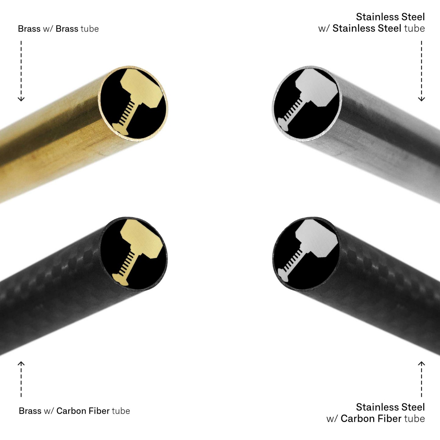 Thor's Hammer - EDM Mosaic Knife Pin - 3082