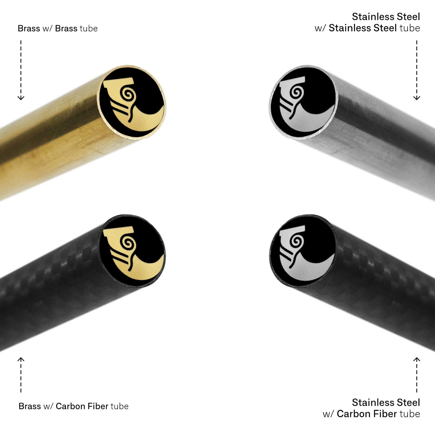 Viking Horn - EDM Mosaic Knife Pin - 3085