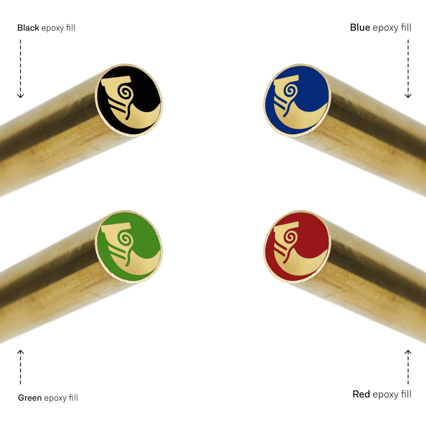 Viking Horn - EDM Mosaic Knife Pin - 3085