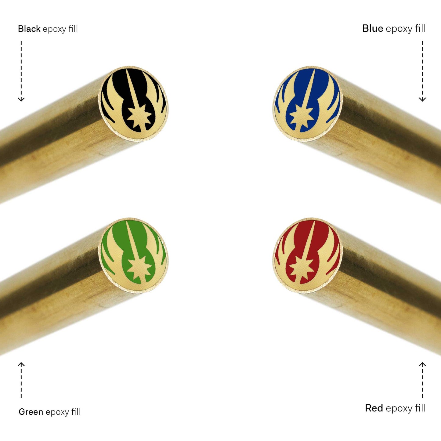 Jedi Symbol - EDM Mosaic Knife Pin - 3109