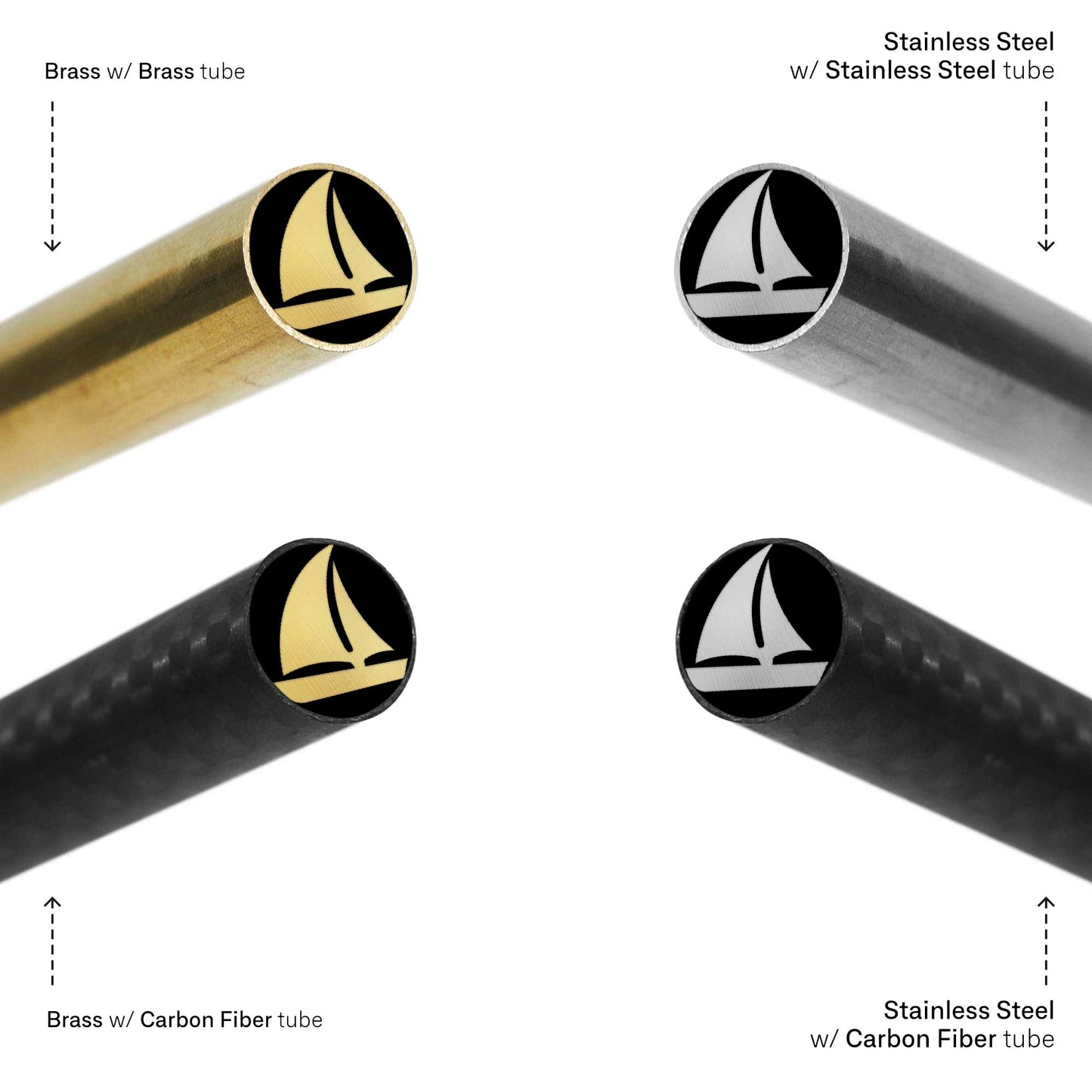 Sail Boat - EDM Mosaic Knife Pin - 3121