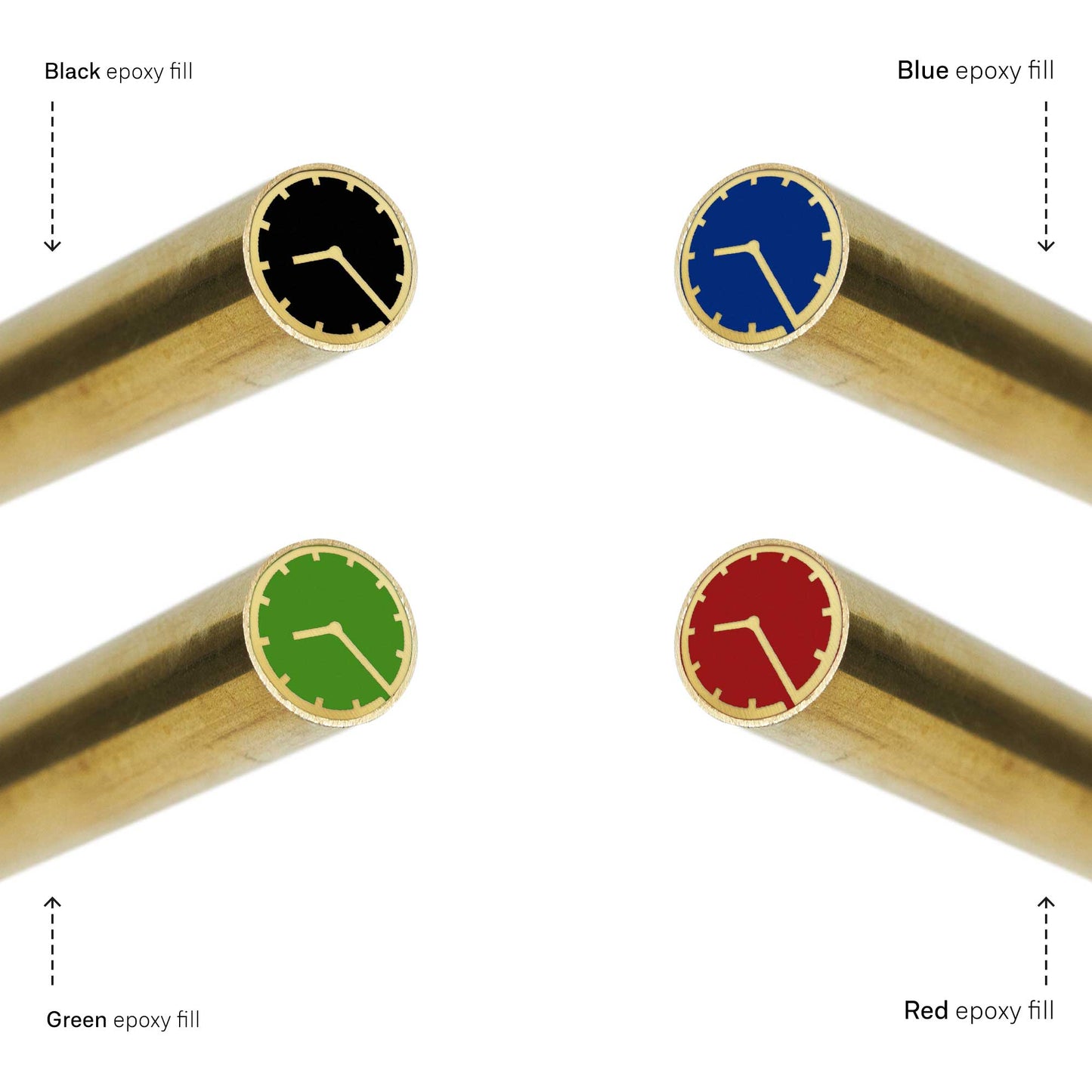 Clock - EDM Mosaic Knife Pin - 3155