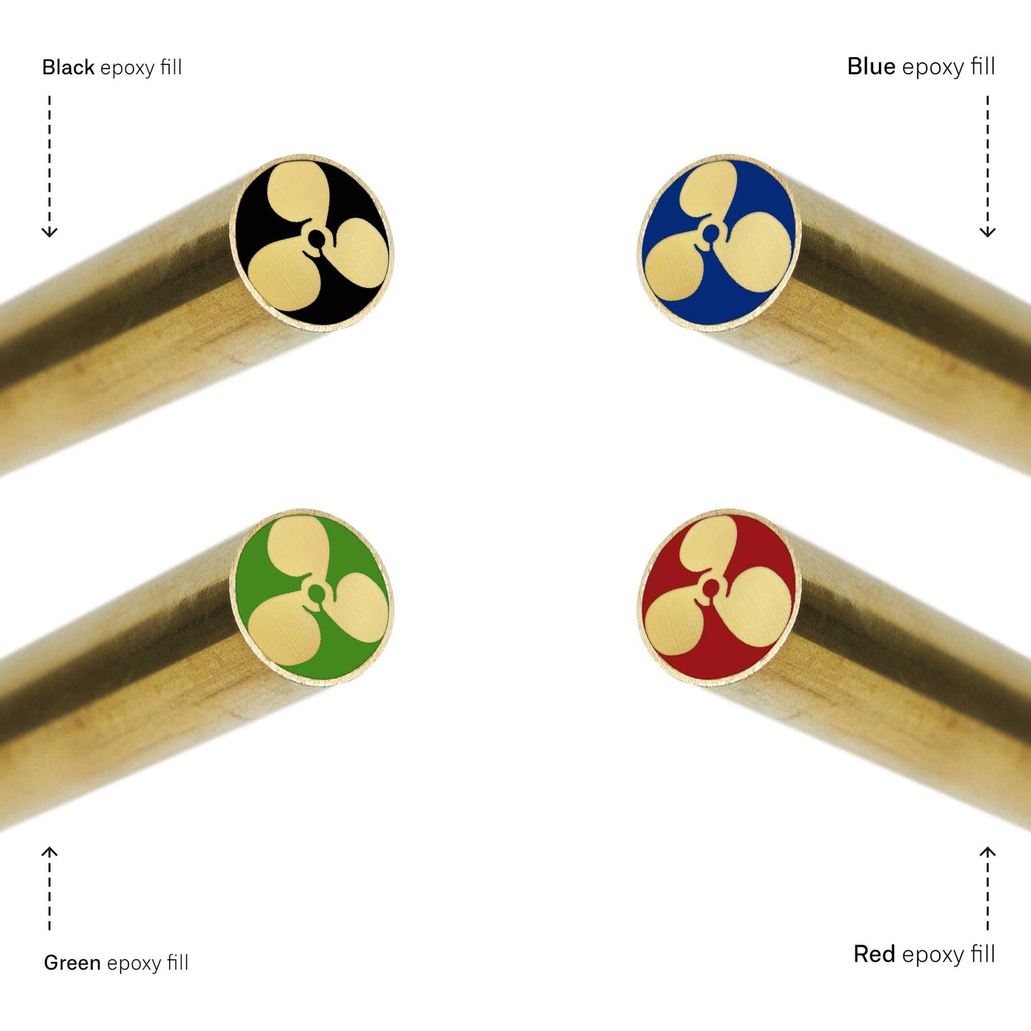 Propeller - EDM Mosaic Knife Pin - 3161
