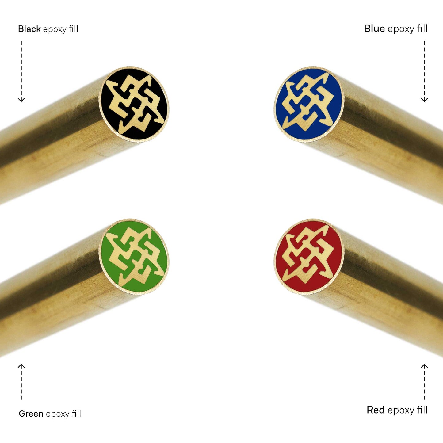 Svarog Symbol - EDM Mosaic Knife Pin - 3162