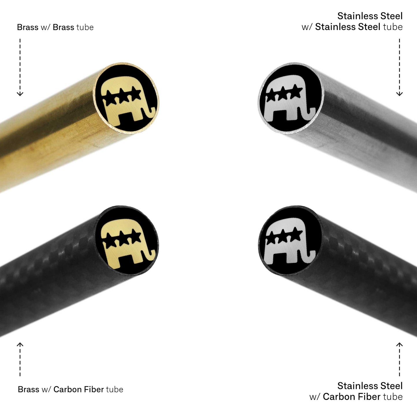 Republican Elephant - EDM Mosaic Knife Pin - 4022