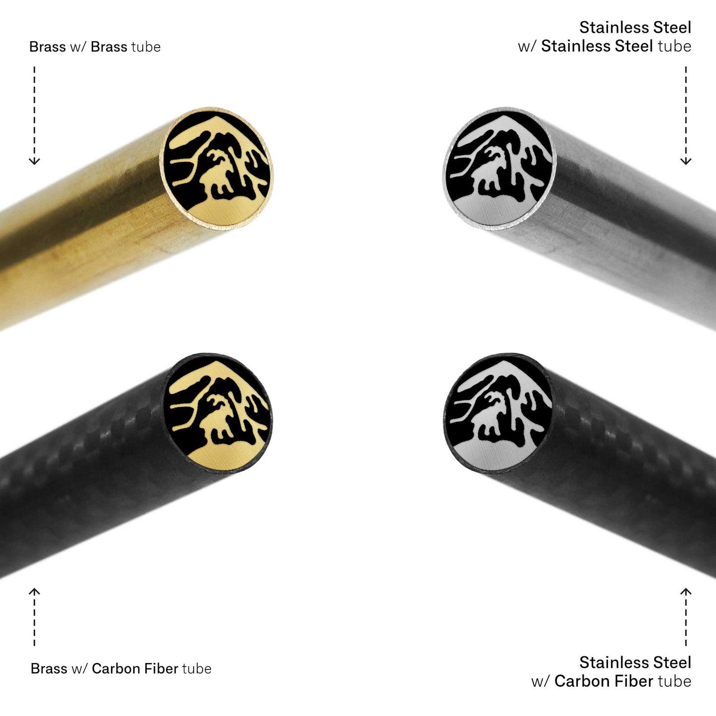 Goat And Mountain - EDM Mosaic Knife Pin - 5009