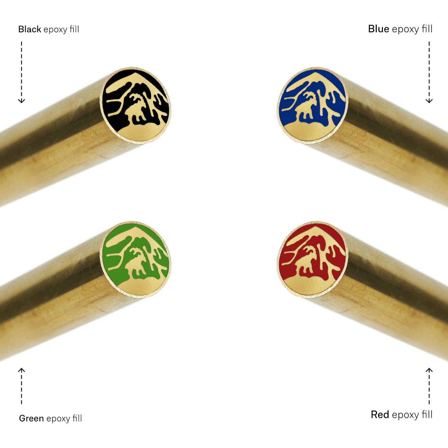 Goat And Mountain - EDM Mosaic Knife Pin - 5009
