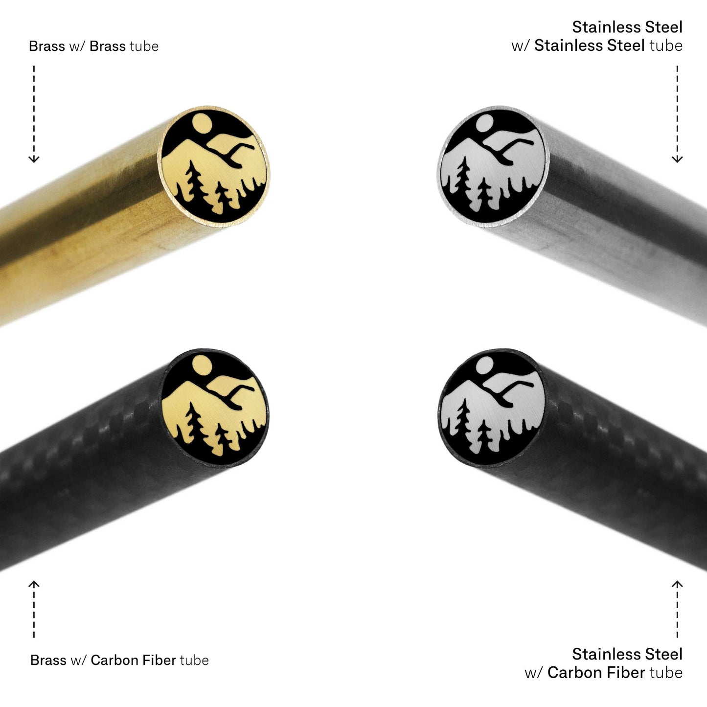 Mountain - EDM Mosaic Knife Pin - 5016