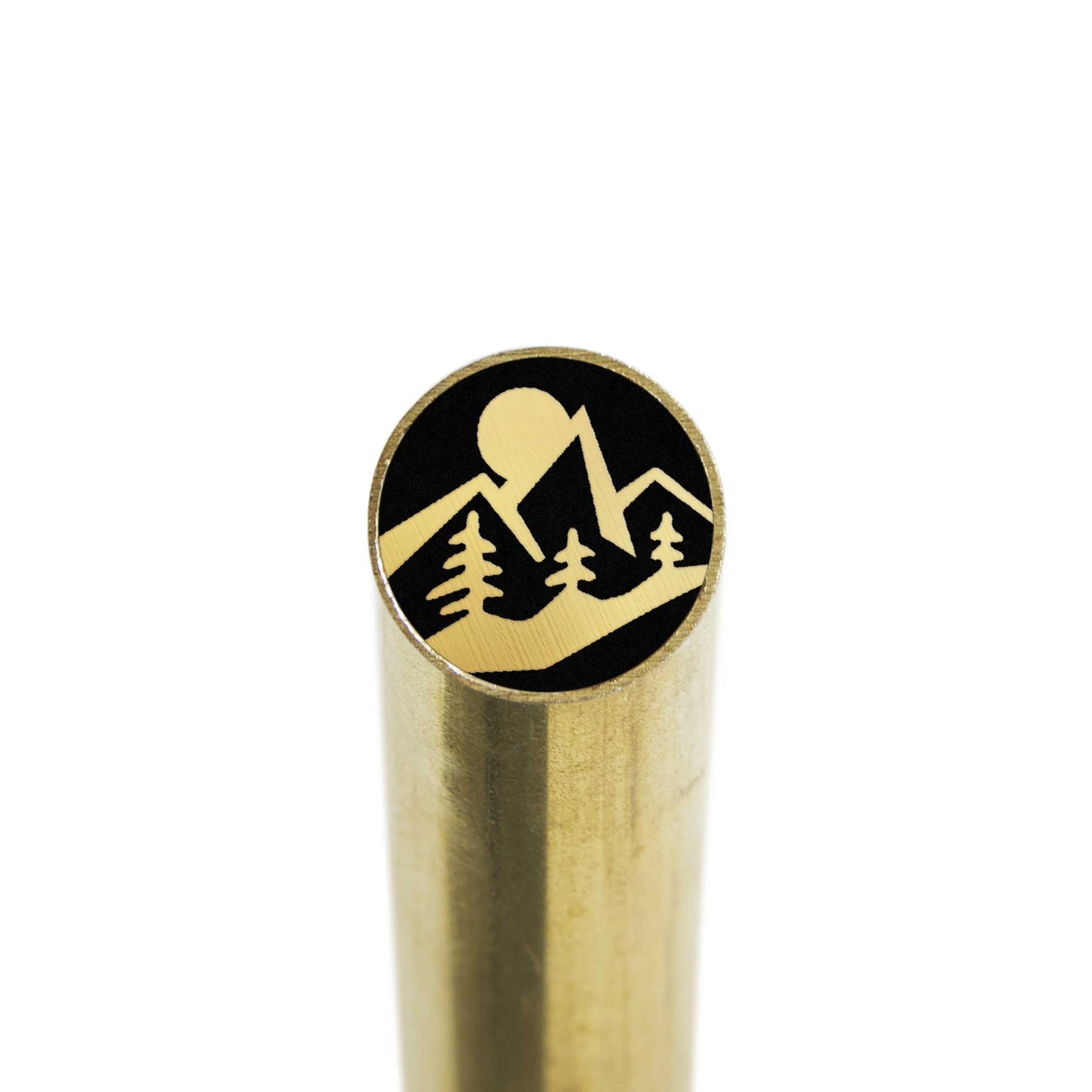 Sun And Mountain - EDM Mosaic Knife Pin - 5023