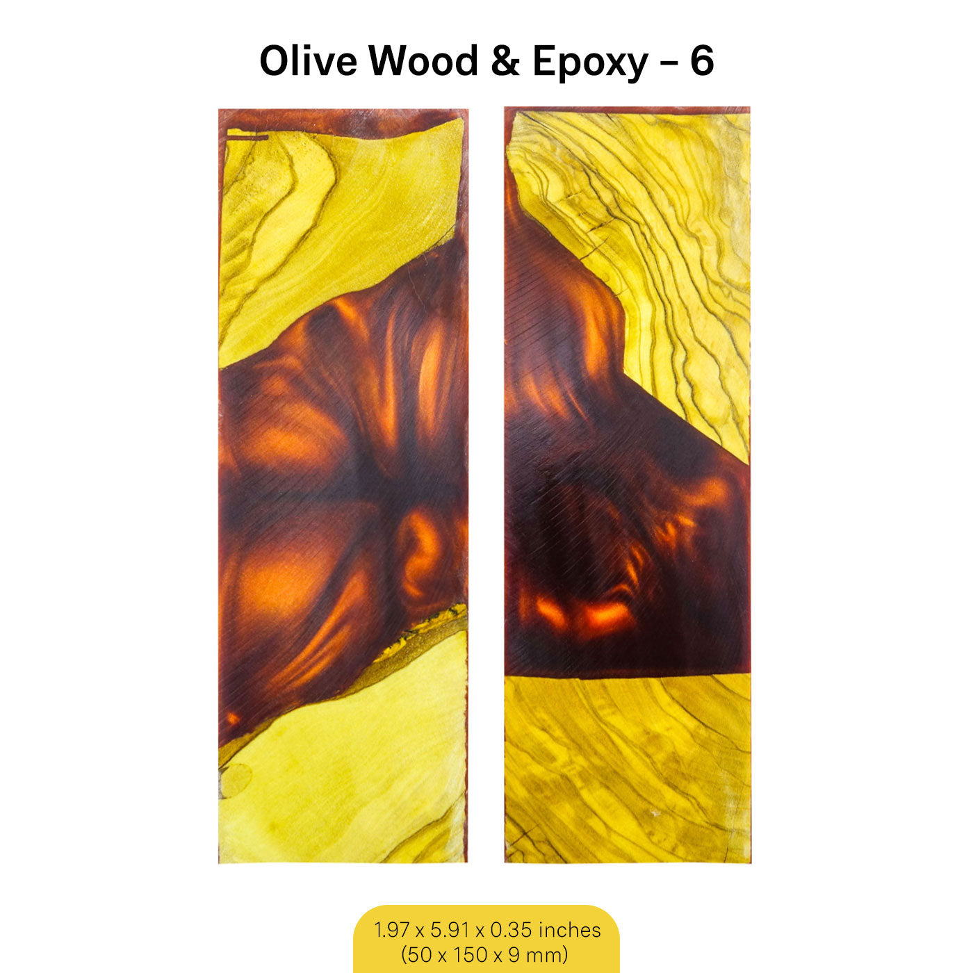 Olive Woods & Resin Hybrid Blank Set