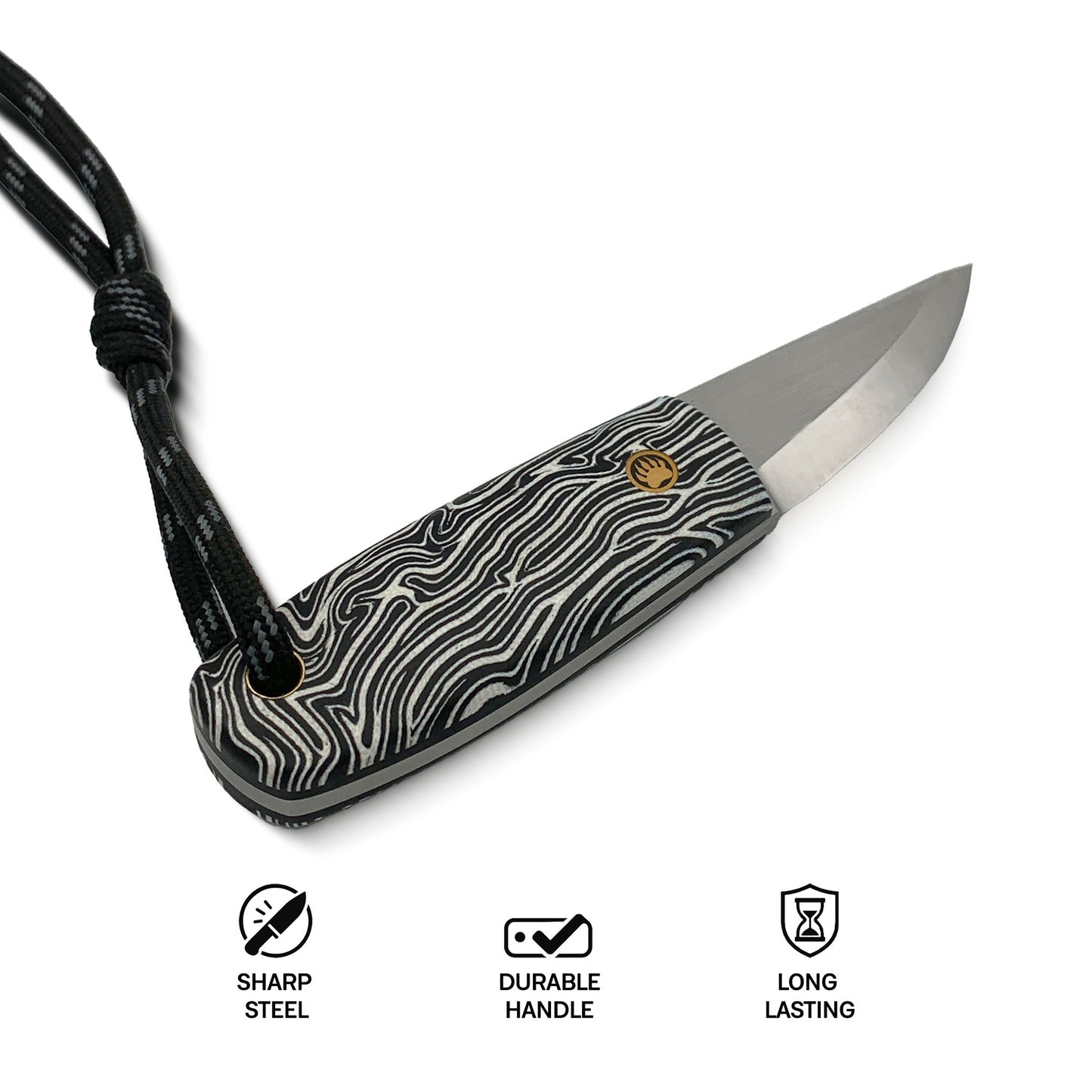 Savu - Traditional Finnish Puukko Knife with G10 Micarta Handle & Leather Sheath