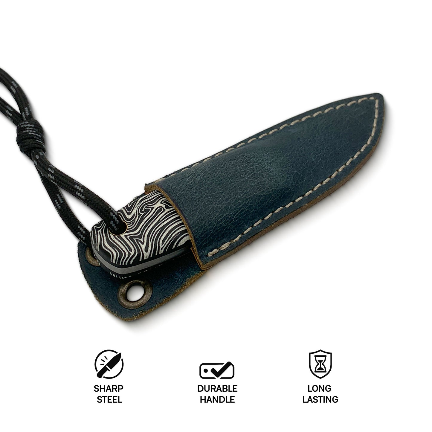 Savu - Traditional Finnish Puukko Knife with G10 Micarta Handle & Leather Sheath