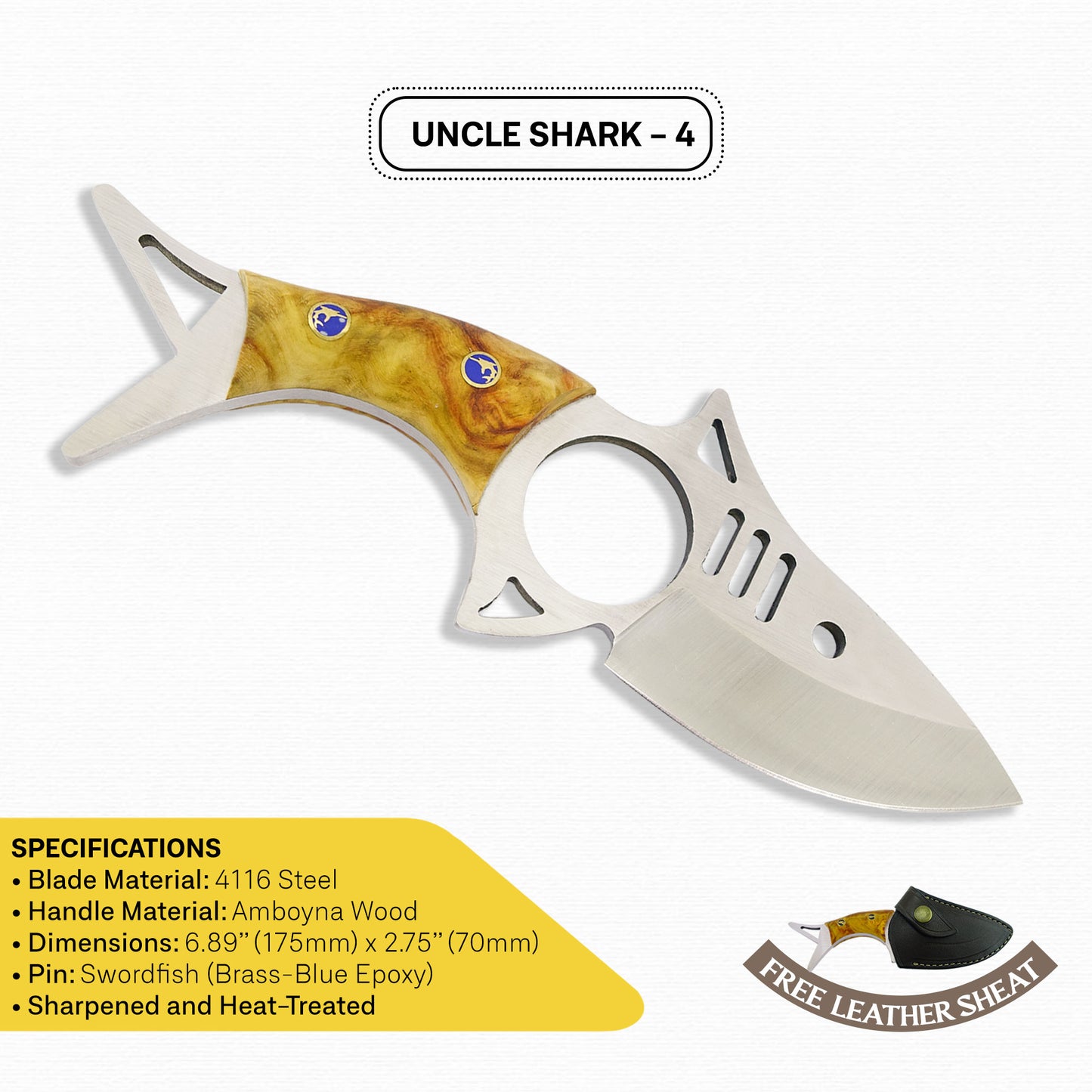 Uncle Shark Knife - Limited Edition / Amboyna