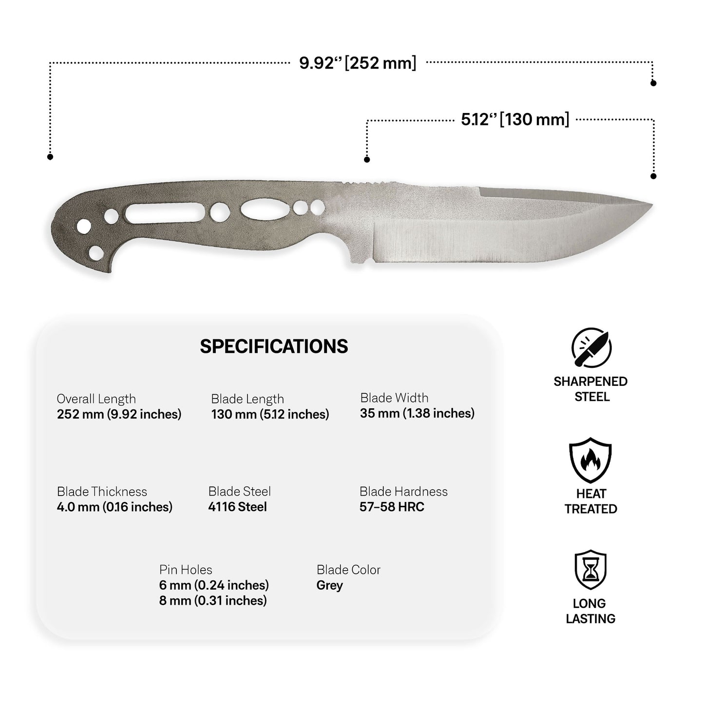 4116 Steel Blade Blank - 11