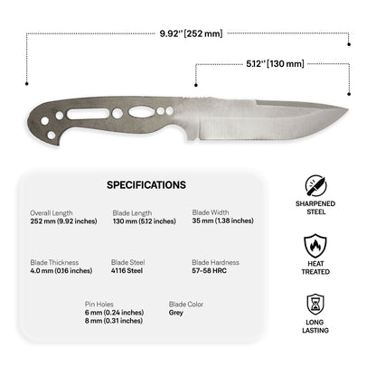4116 Steel Blade Blank - 11