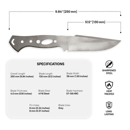 4116 Steel Blade Blank - 13