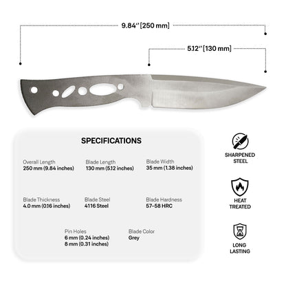 4116 Steel Blade Blank - 9