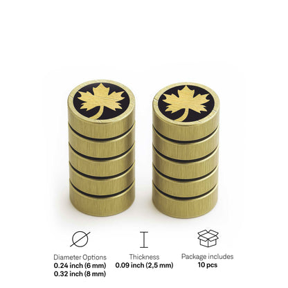 Maple Leaf - Mini Pins as Guitar Dots