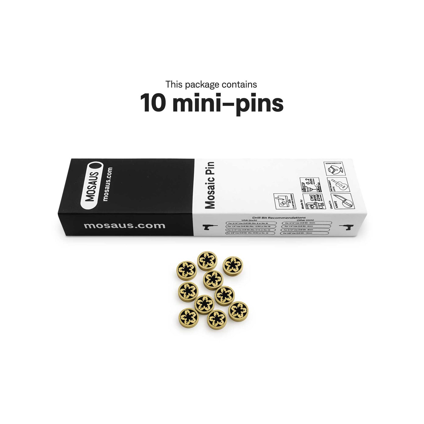 Japanese Sakura - Mini Pins as Guitar Dots