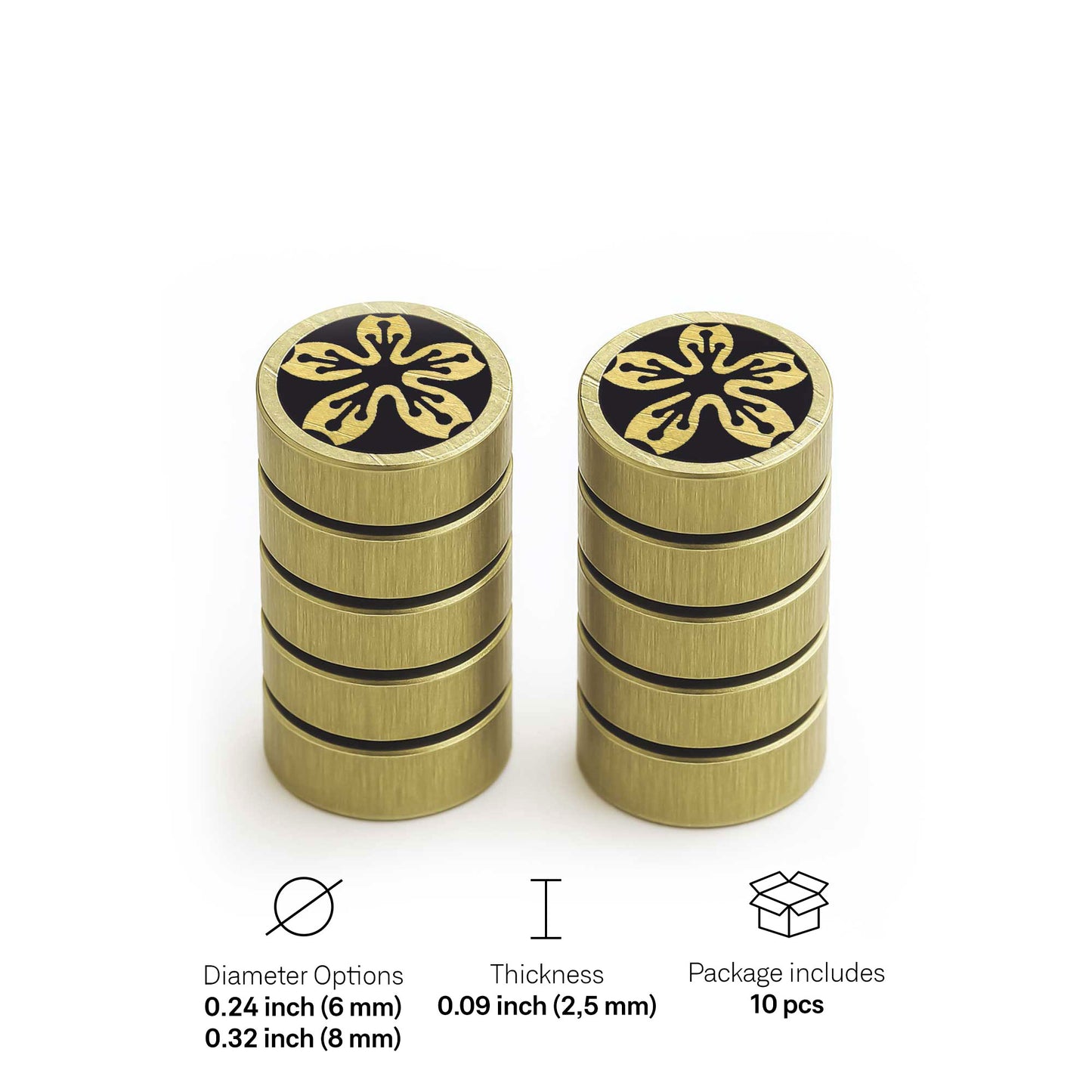 Sakura - Mini Pins as Guitar Dots