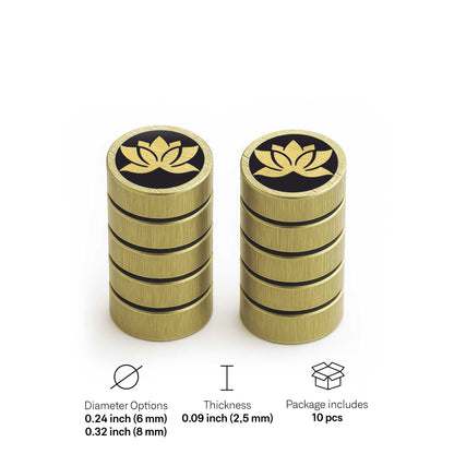 Lotus - Mini Pins as Guitar Dots