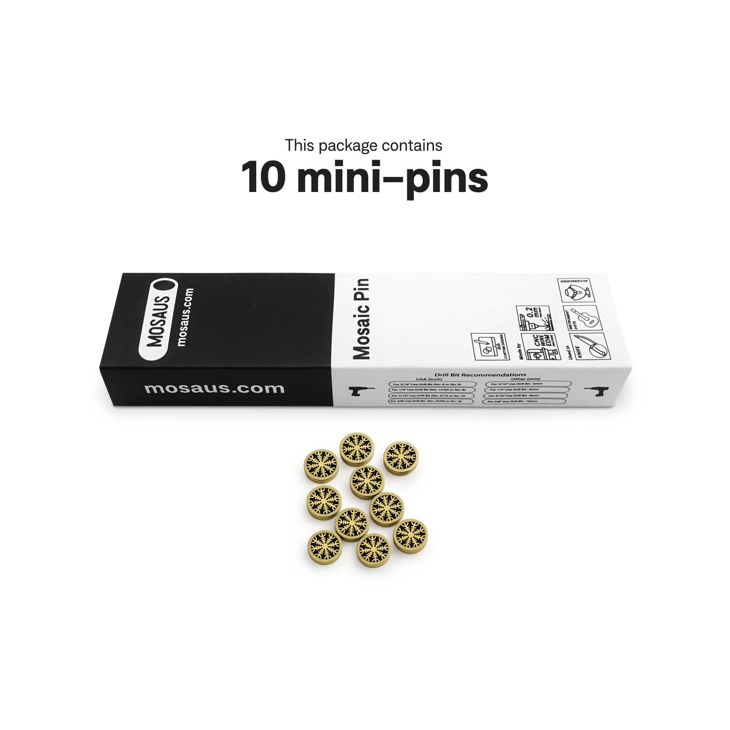Nordic - Mini Pins as Guitar Dots