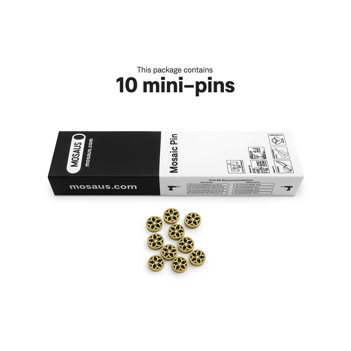 Sakura - Mini Pins as Guitar Dots