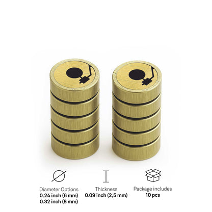 Vinyl - Mini Pins as Guitar Dots