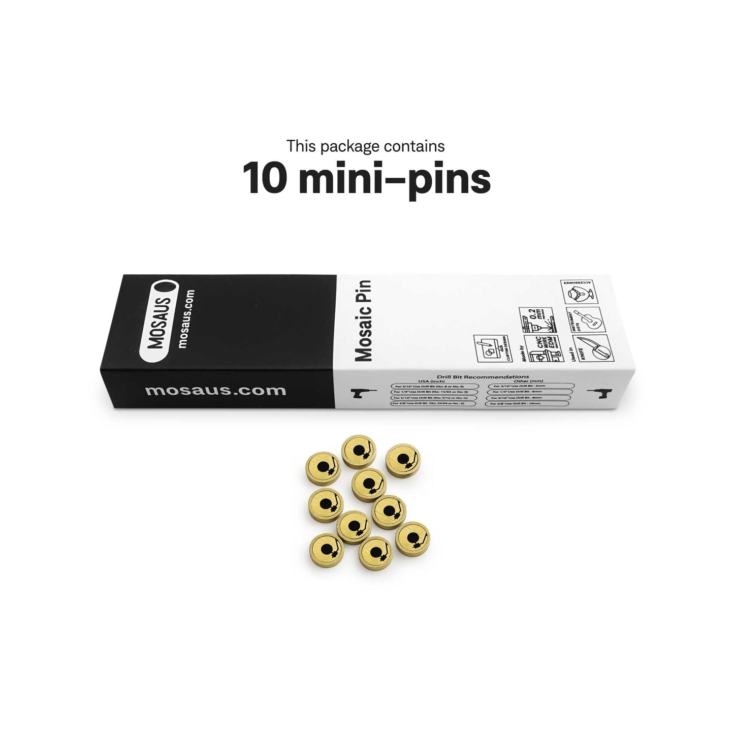 Vinyl - Mini Pins as Guitar Dots