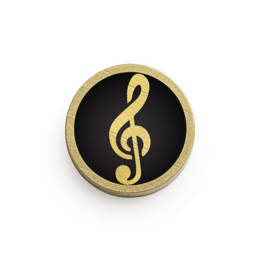 Treble Clef - Mini Pins as Guitar Dots